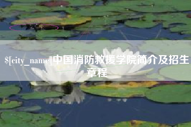 福鼎中国消防救援学院简介及招生章程