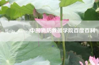 福鼎中国消防救援学院百度百科