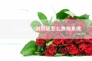 福鼎消防证怎么查询系统