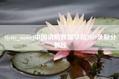 福鼎中国消防救援学院2019录取分数线