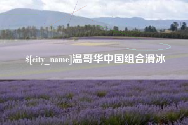 福鼎温哥华中国组合滑冰