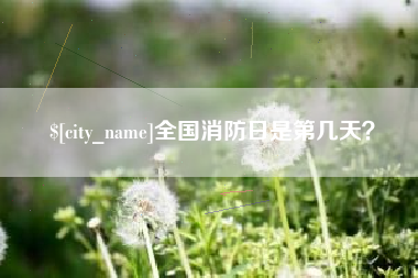福鼎全国消防日是第几天？