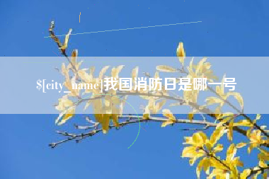 福鼎我国消防日是哪一号