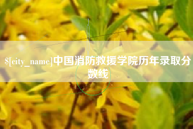 福鼎中国消防救援学院历年录取分数线