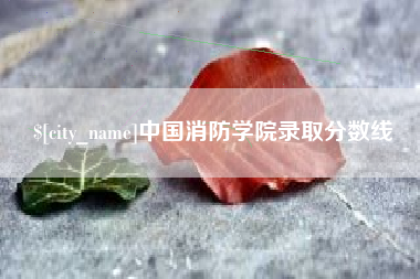 福鼎中国消防学院录取分数线