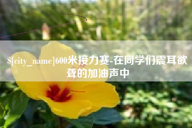 福鼎600米接力赛-在同学们震耳欲聋的加油声中