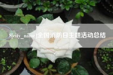 福鼎全国消防日主题活动总结