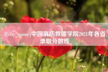 福鼎中国消防救援学院2021年各省录取分数线