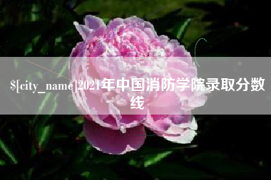 福鼎2021年中国消防学院录取分数线