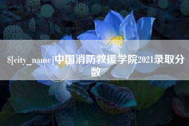 福鼎中国消防救援学院2021录取分数