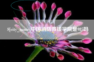 福鼎中国消防救援学院是985吗