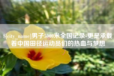 福鼎男子5000米全国记录-更是承载着中国田径运动员们的热血与梦想