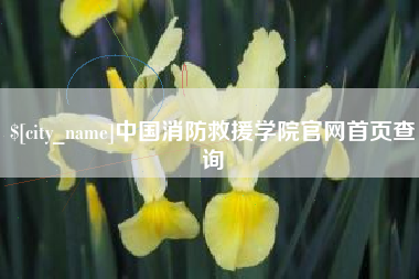 福鼎中国消防救援学院官网首页查询