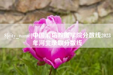 福鼎中国消防救援学院分数线2023年河北录取分数线