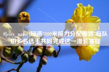 福鼎短道5000米接力分配圈数-每队由多名选手共同完成这一漫长赛程