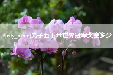 福鼎男子五千米世界冠军奖金多少