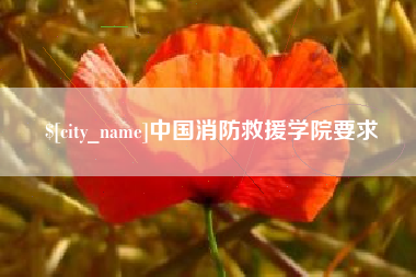 福鼎中国消防救援学院要求
