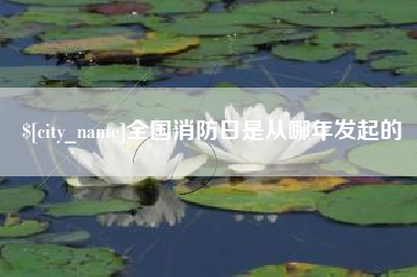 福鼎全国消防日是从哪年发起的
