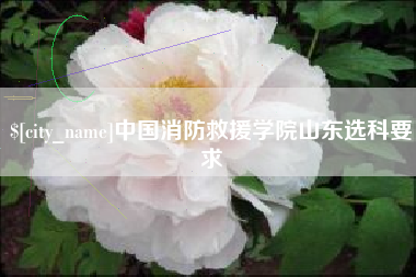 福鼎中国消防救援学院山东选科要求