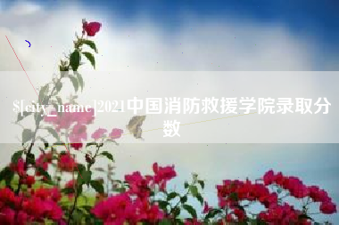 福鼎2021中国消防救援学院录取分数