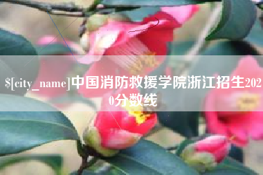 福鼎中国消防救援学院浙江招生2020分数线